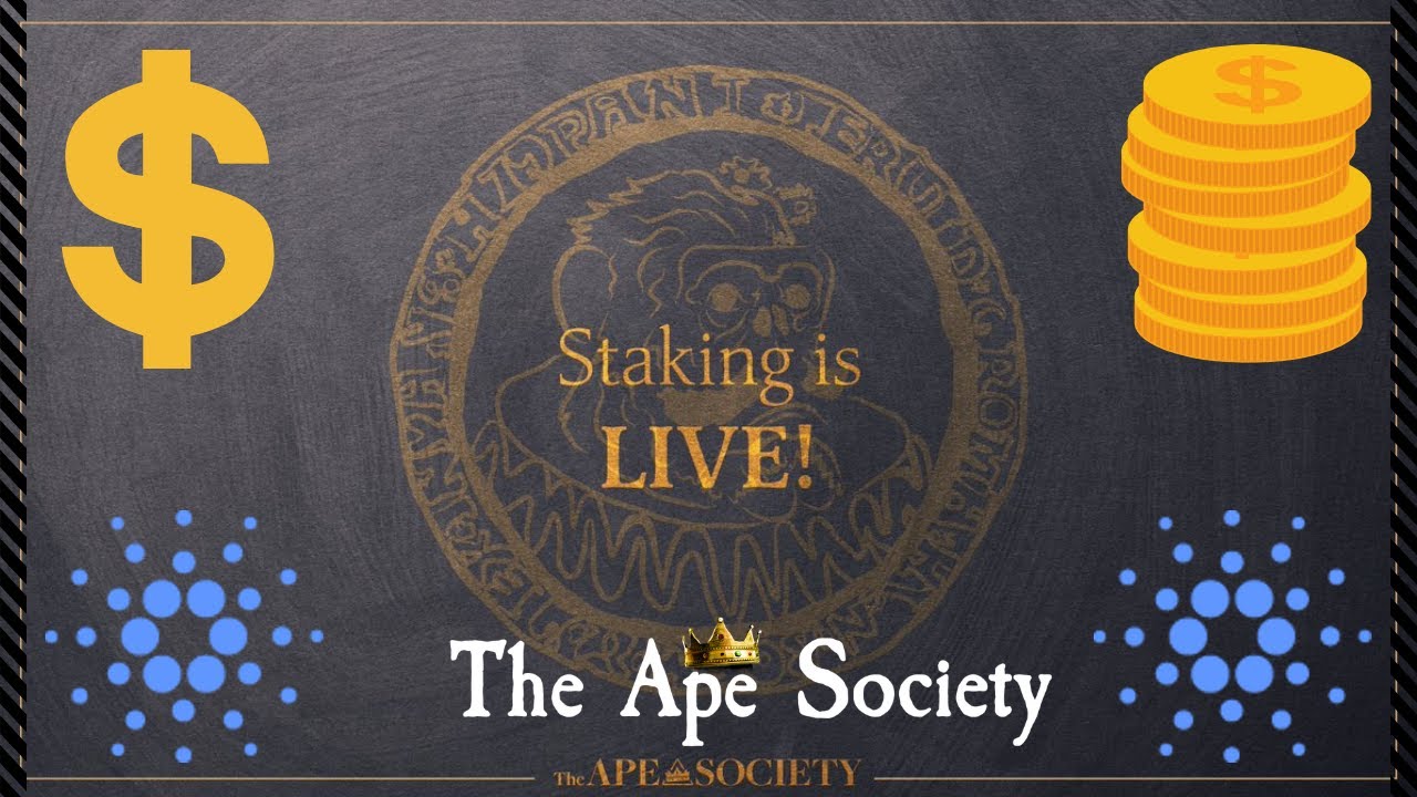 Staking with The Ape Society NFT project on Cardano