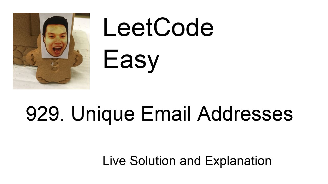 929. Unique Email Addresses (Leetcode Easy)