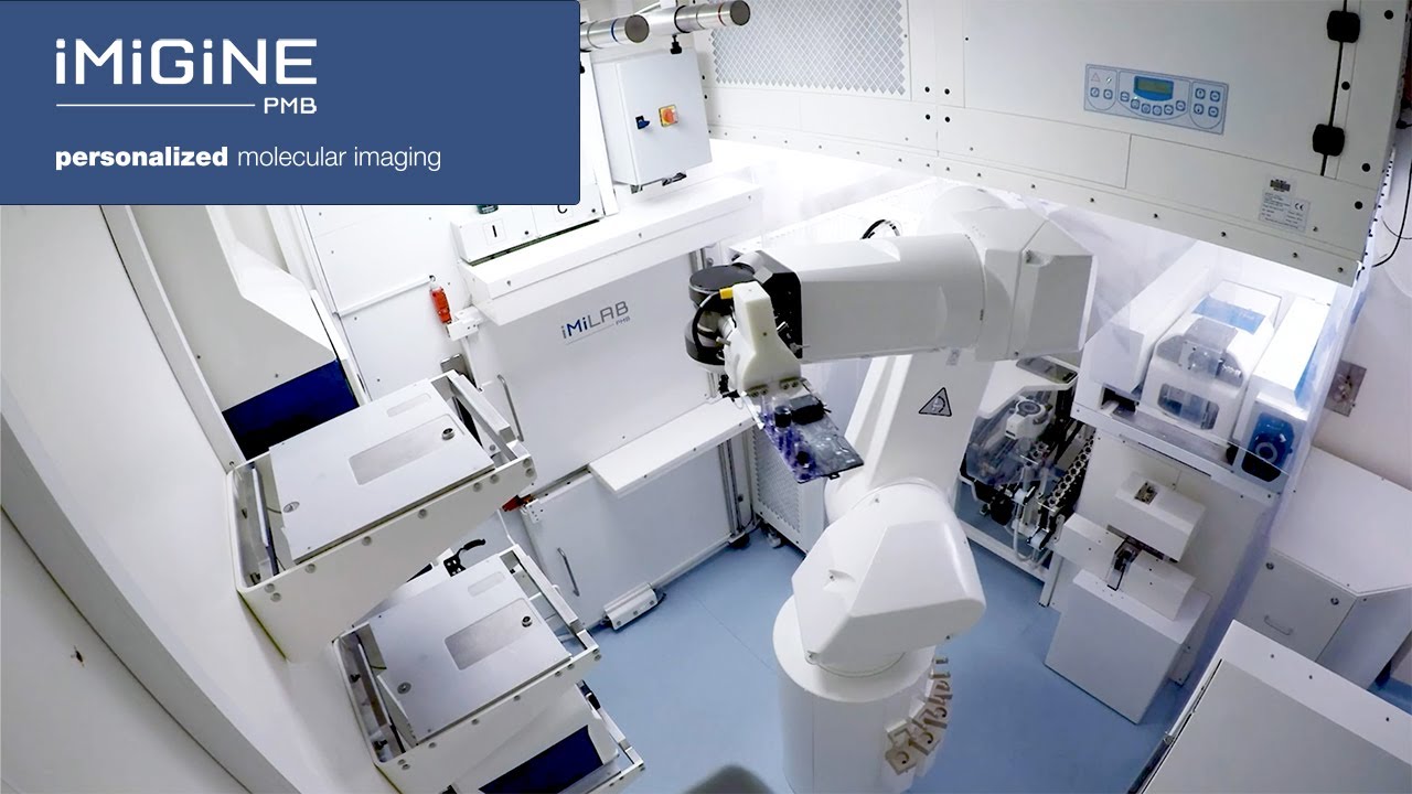 PET Radiopharmaceutical Production System iMiGiNE at Frederic Joliot Hospital (Orsay, France)