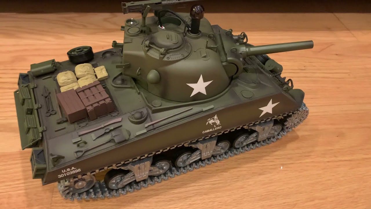 HENG LONG 1/16 RC M4A3 SHERMAN 105 TANK  - UNBOXING