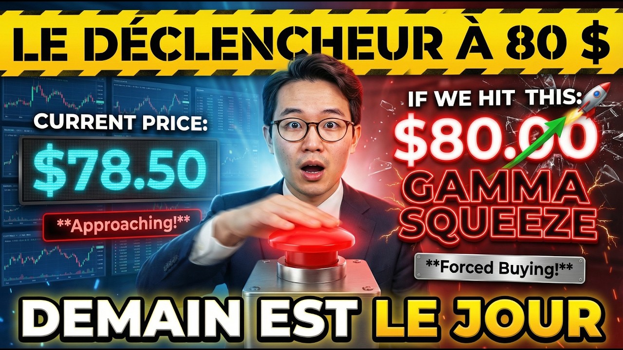 LE DÉCLENCHEUR À 80 $ : un mur massif d’« options d’achat » expire demain (Gamma Squeeze)