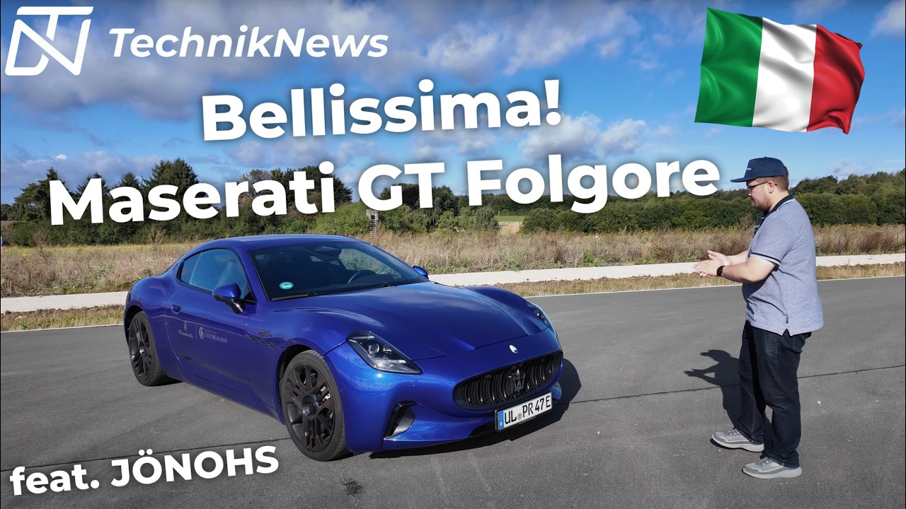 Der SCHÖNSTE Elektro-Sportwagen? Maserati GT Folgore im Test feat. @joenohs1 | TechnikNews Review