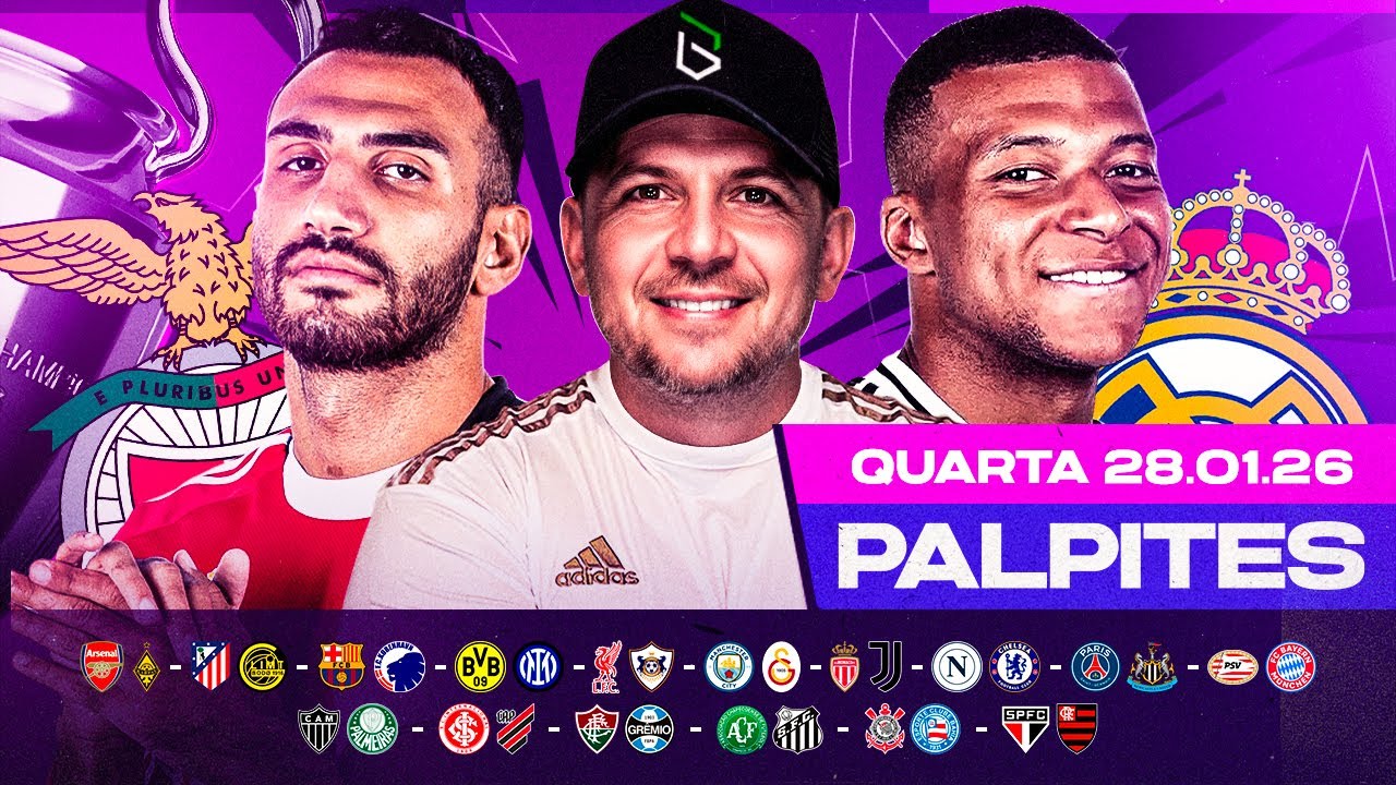 PALPITES DE FUTEBOL PARA 28 01 2026 (QUARTA-FEIRA) | Boleiros Tips