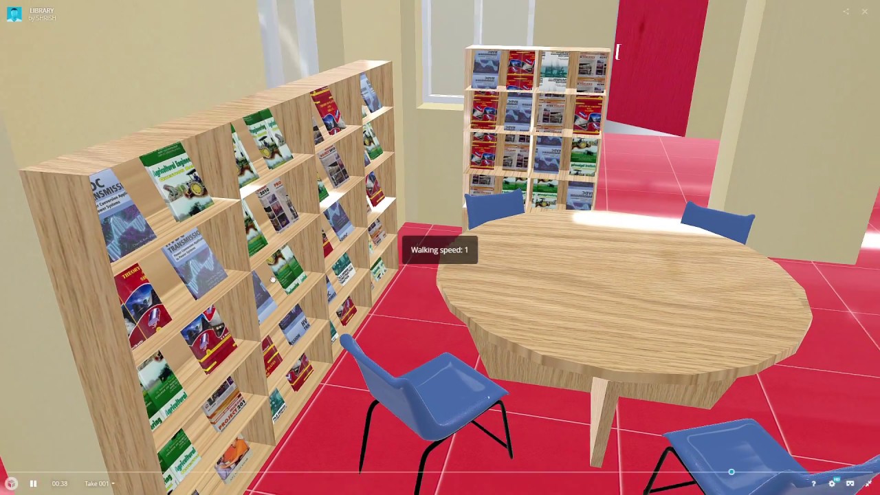 3D MODEL OF A LIBRARY