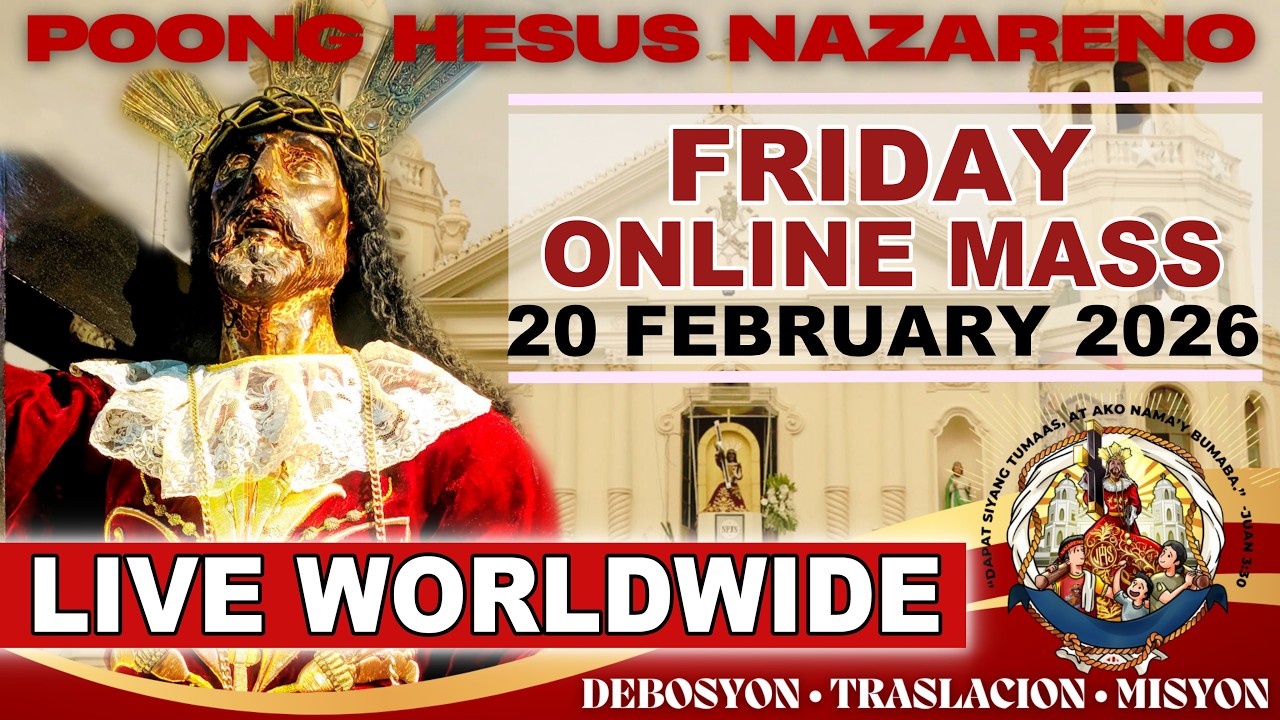 Quiapo Church Live Mass Today • 20 February 2026 • FRIDAY