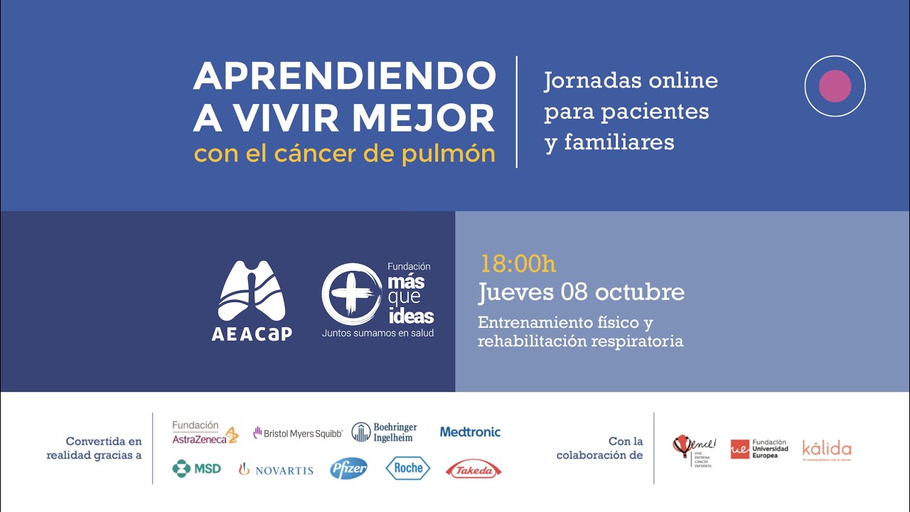🏃🏽🚴🏼‍♀️ CÁNCER de PULMÓN. Entrenamiento físico y rehabilitación respiratoria, 2020.