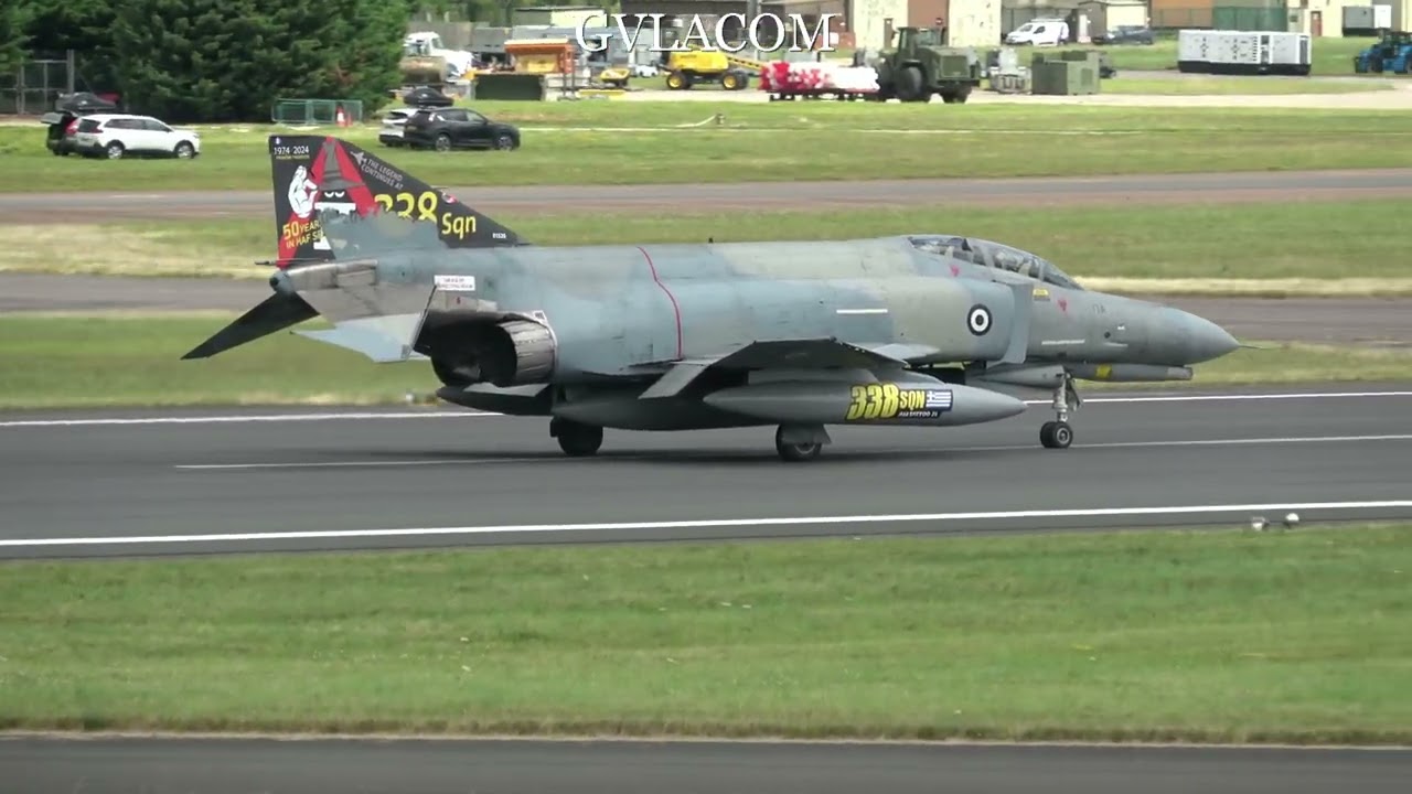 Hellenic Air Force F-4E Phantoms departure RIAT 2024