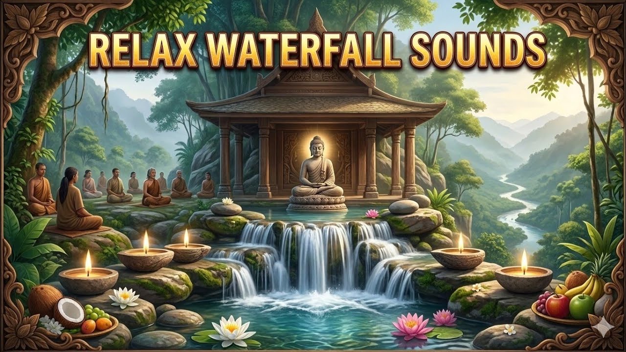 DEEP NATURE HEALING MEDITATION WITH SPLASH OF WATERFALL