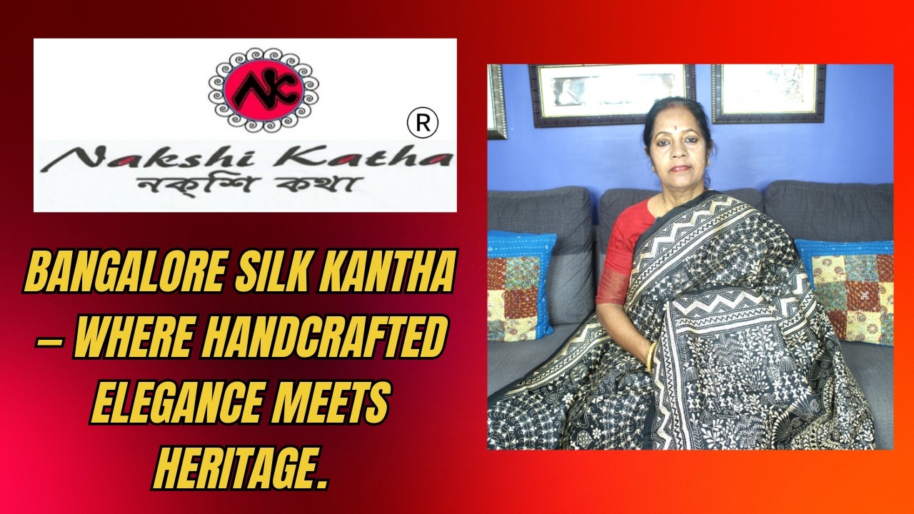 Nakshi Katha® || Where Handcrafted Elegance Meets Heritage ✨ Bangalore Silk Kantha || Epi - 258 ||