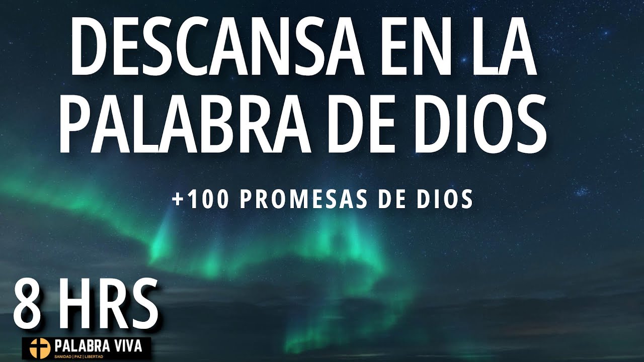 Descansa en Dios y sus promesas | Recibe paz y fe | pantalla oscura | música relajante | 8 HRS