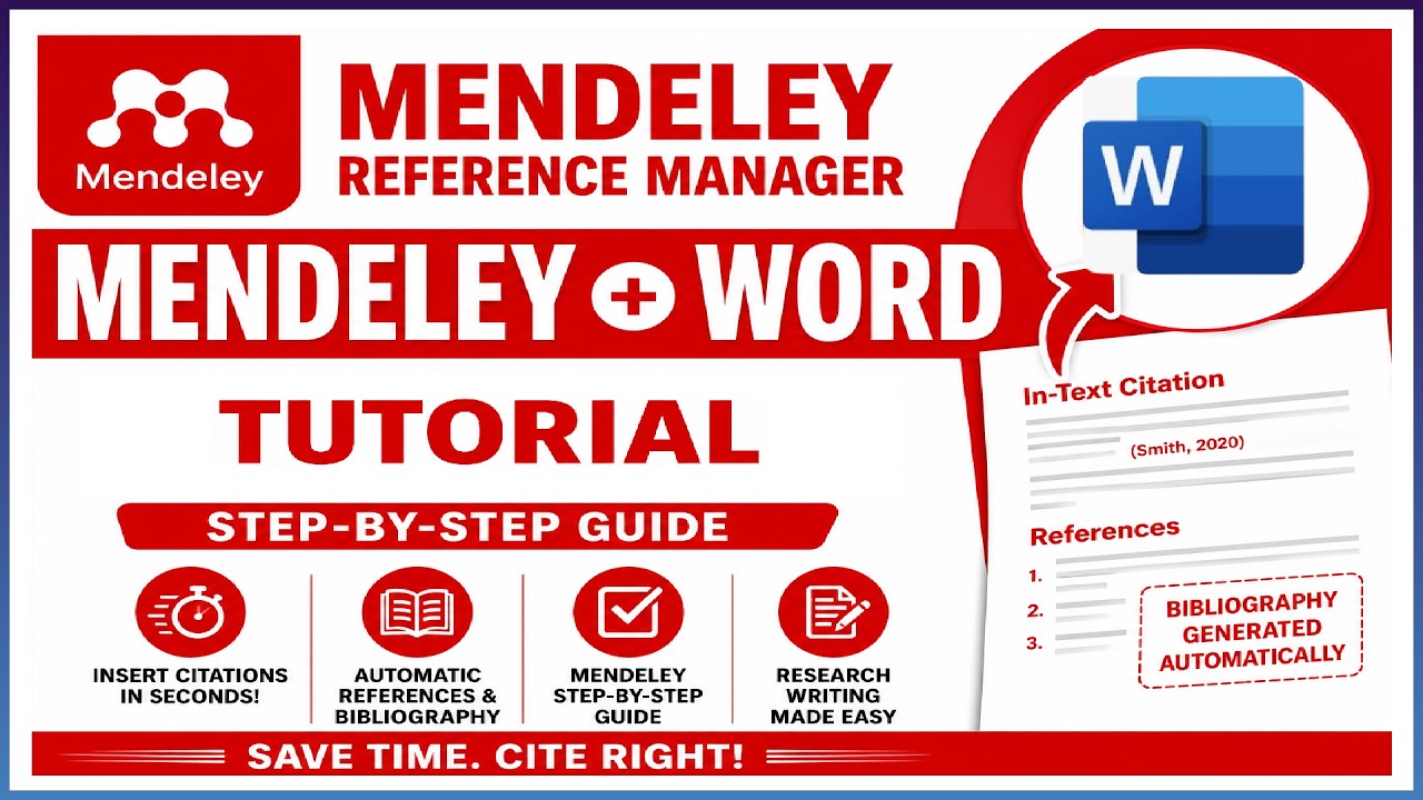 How to Use Mendeley Reference Manager in MS Word | Step-by-Step Citation Guide