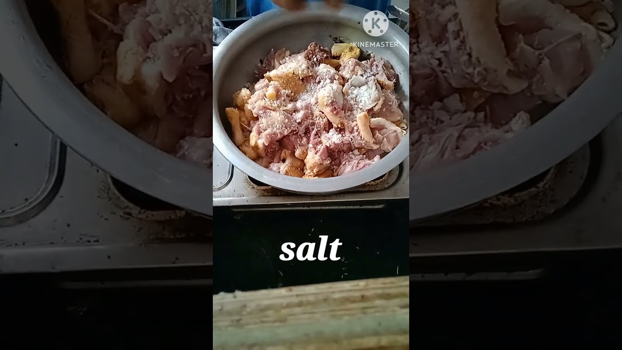 Making chicken curry
