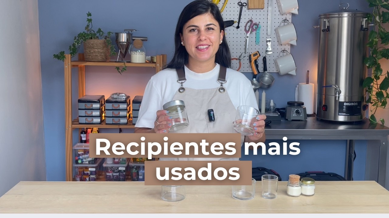 Recipientes mais usados na produção de vela aromática - Qual vidro usar na sua vela aromática?