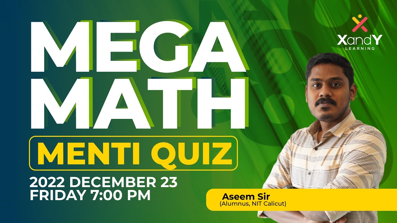 Mega Math Menti Quiz | Mathematics | Aseem Sir #mathematics #mathsquiz #mentiquiz