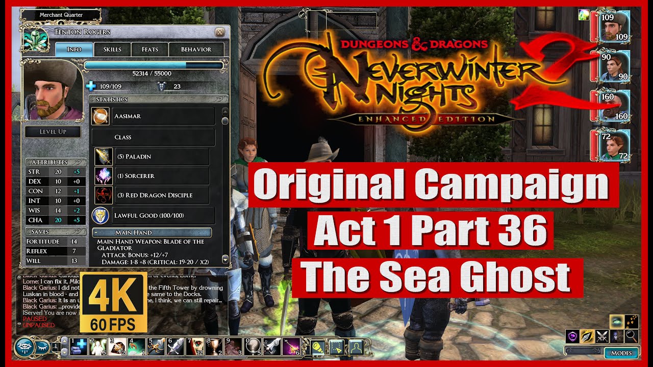 Neverwinter Nights 2 Enhanced Edition Original Campaign Act 1 Part 36 The Sea Ghost
