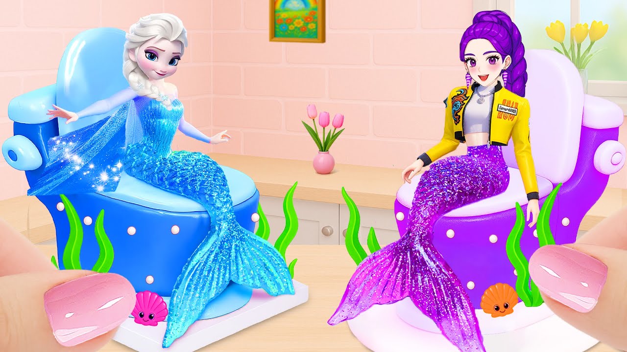 Enjoyable Making Miniature Rainbow Fondant Mermaid Princess Cake 💗 TOP Mini Cake by Tiny Joy Bakes