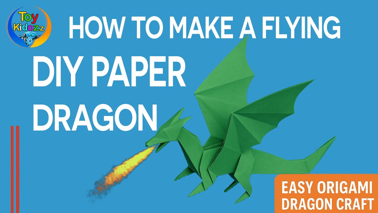 How to Make a Flying DIY Paper Dragon | Easy Origami Dragon Craft