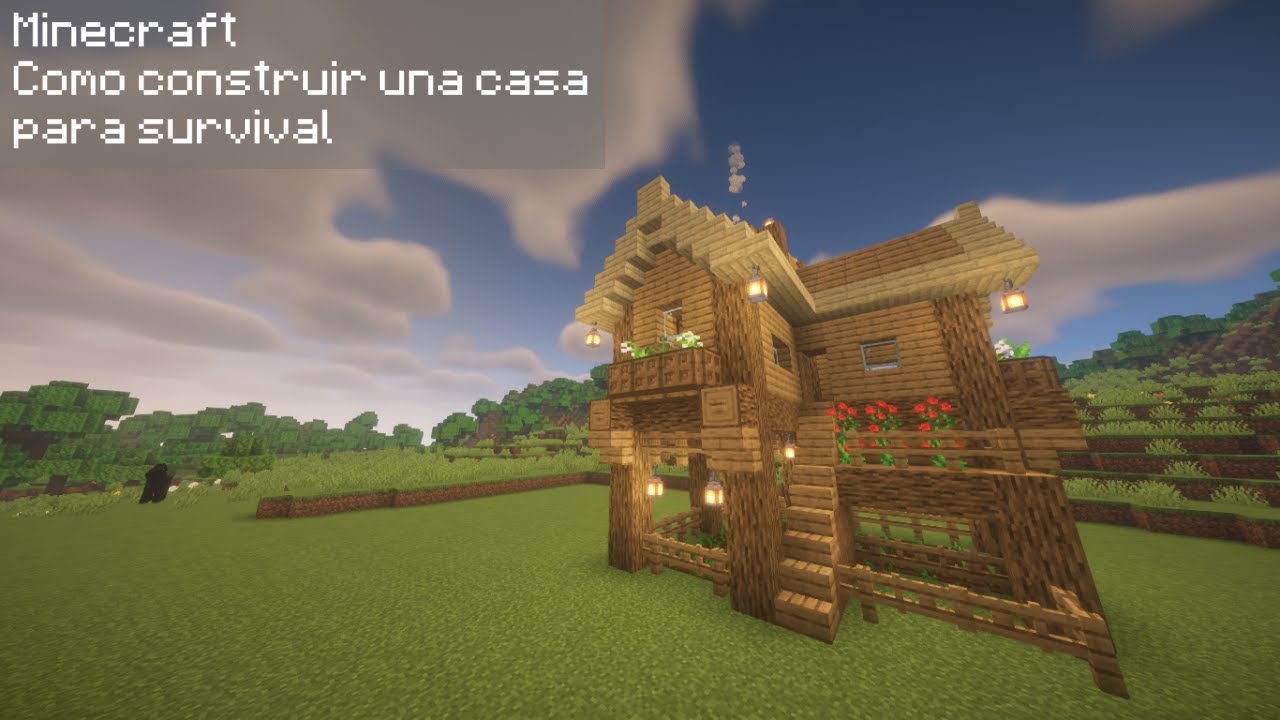 Minecraft:Como construir una casa simple para survival