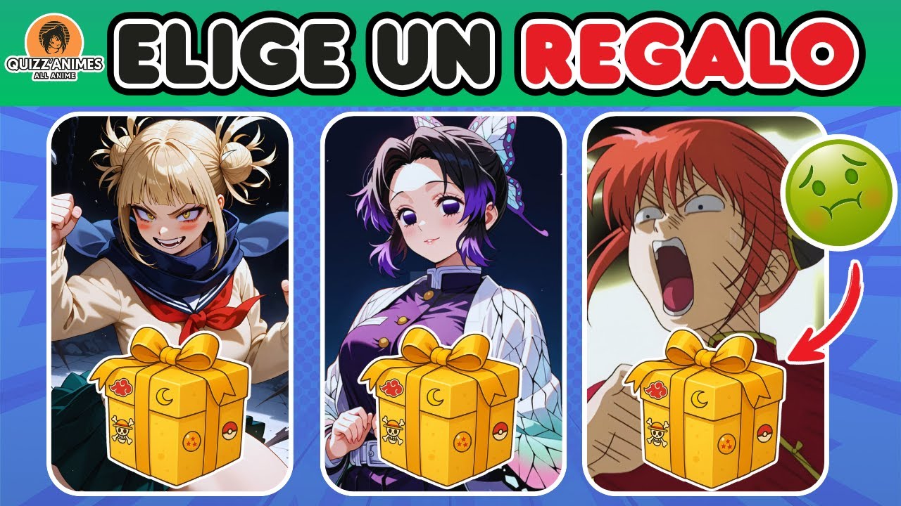 ELIGE 1 REGALO DE 3 🎁 | DESAFIO CAJA MISTERIOSA ANIME 😱 | Part. 2