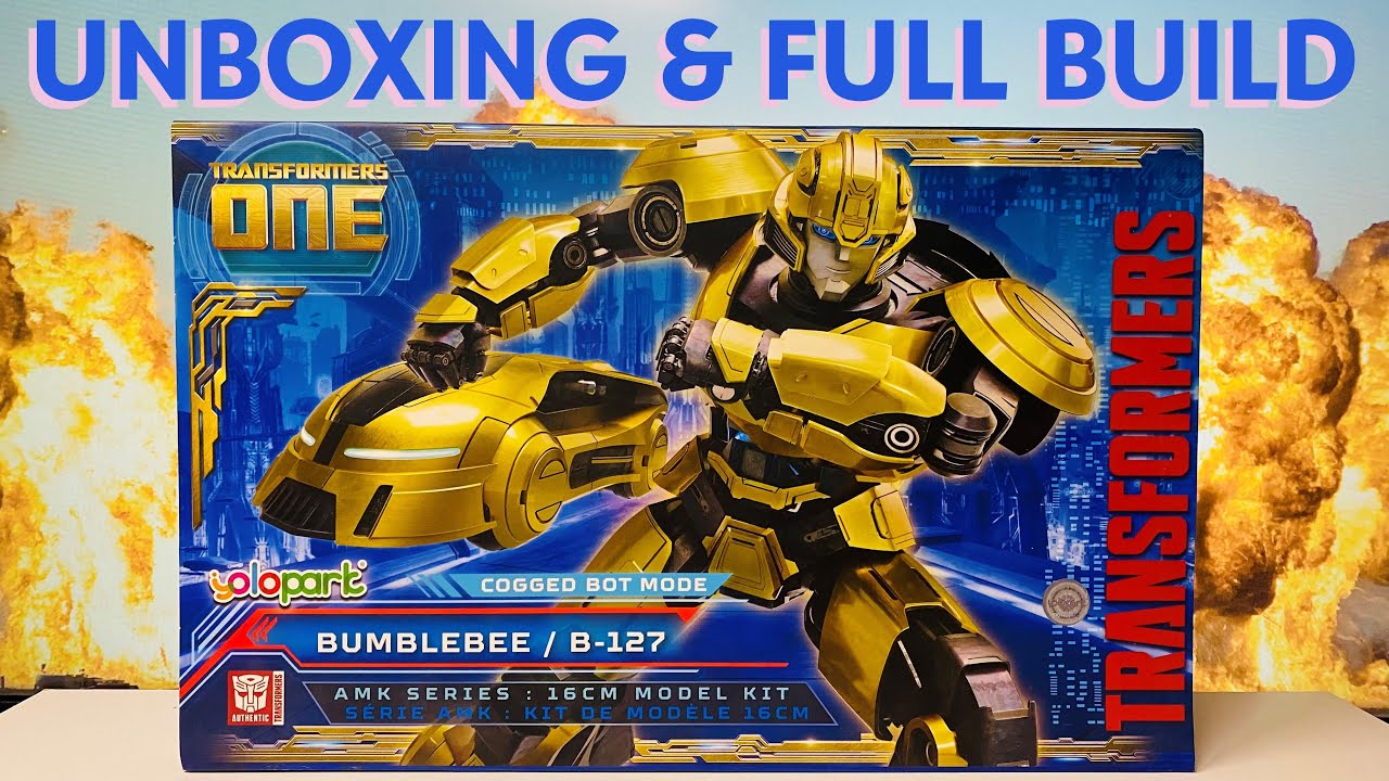 UNBOXING & FULL BUILD Yolopark Bumblebee B-127 Cogged Bot Mode Transformers One AMK Series Model Kit