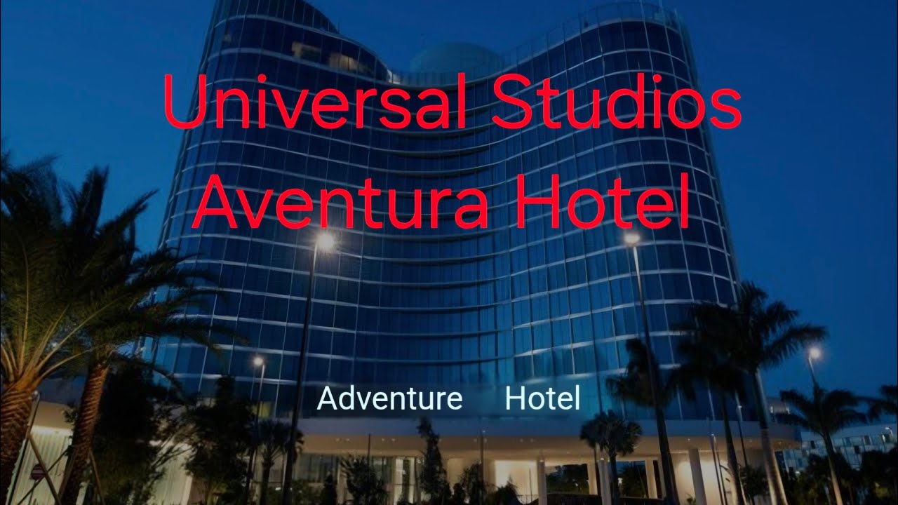 Universal Orlando Aventura Hotel Night View.