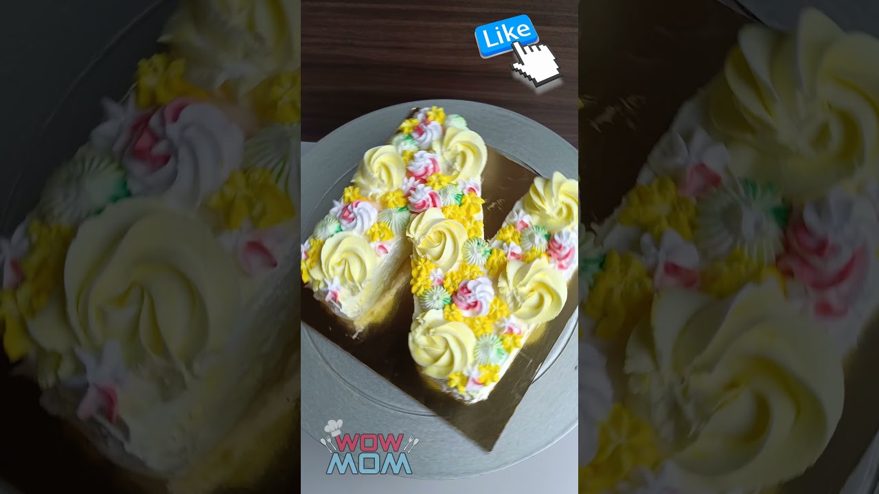 N Alphabet Cake | N Letter Cake | How to make name cake | WOW MOM