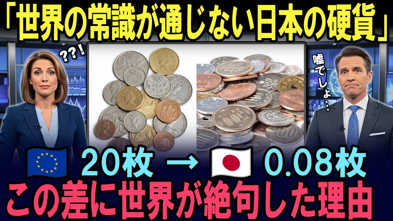 【海外の反応】「世界で日本だけが異常…」日本の硬貨の常識に世界が絶句した理由
