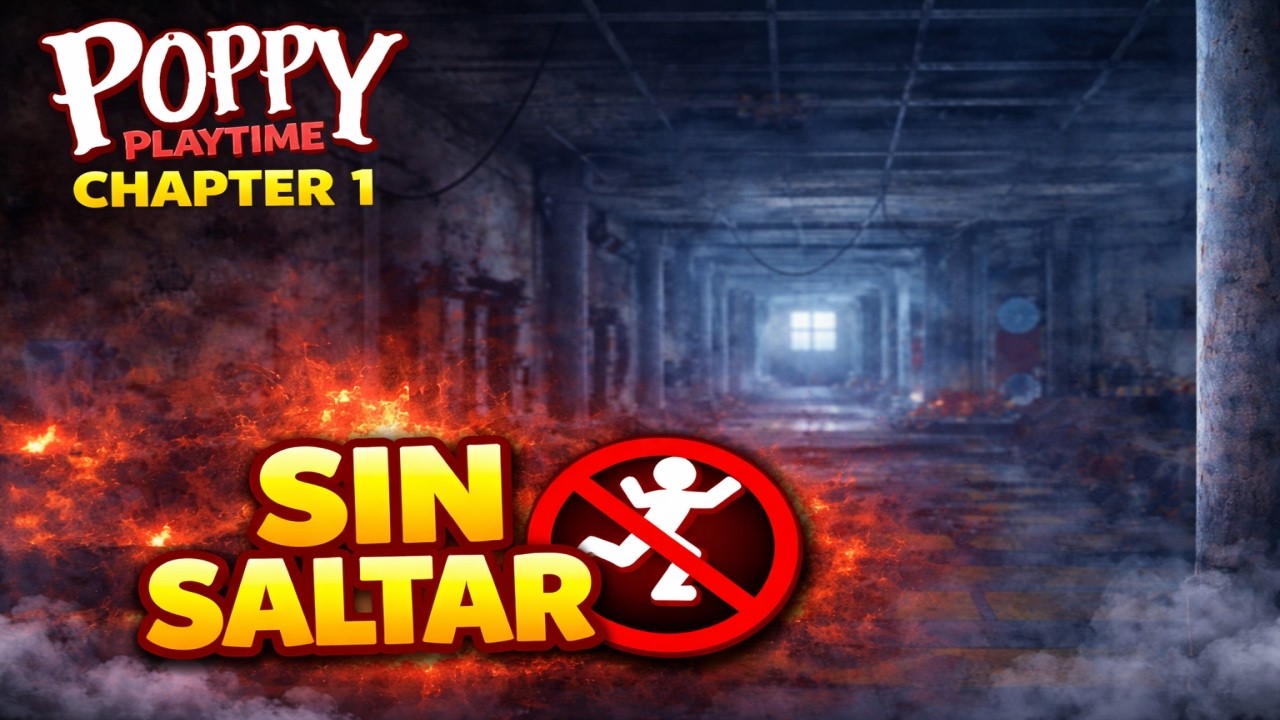 ¡Me Pasé Poppy Playtime Chapter 1 SIN SALTAR! 😱