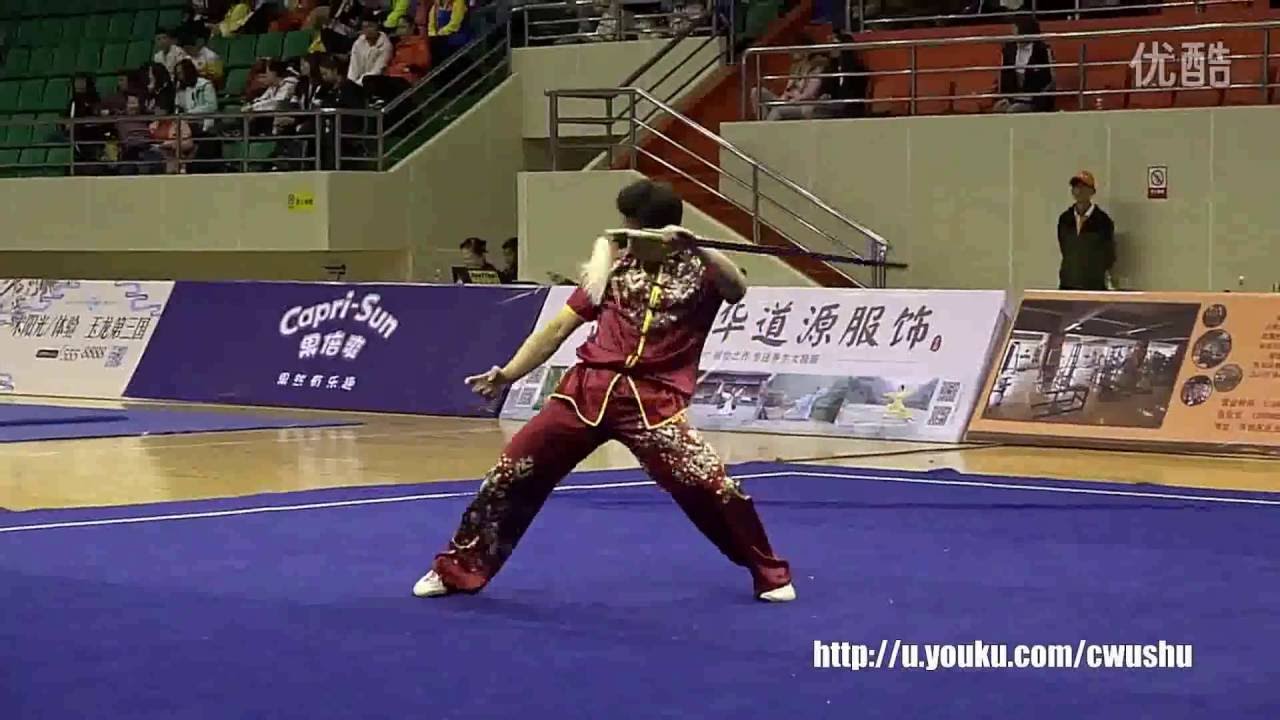 2016年全中国武术套路冠军赛（传统项目）男子醉剑 ： 彭傲枫（上海）第一名