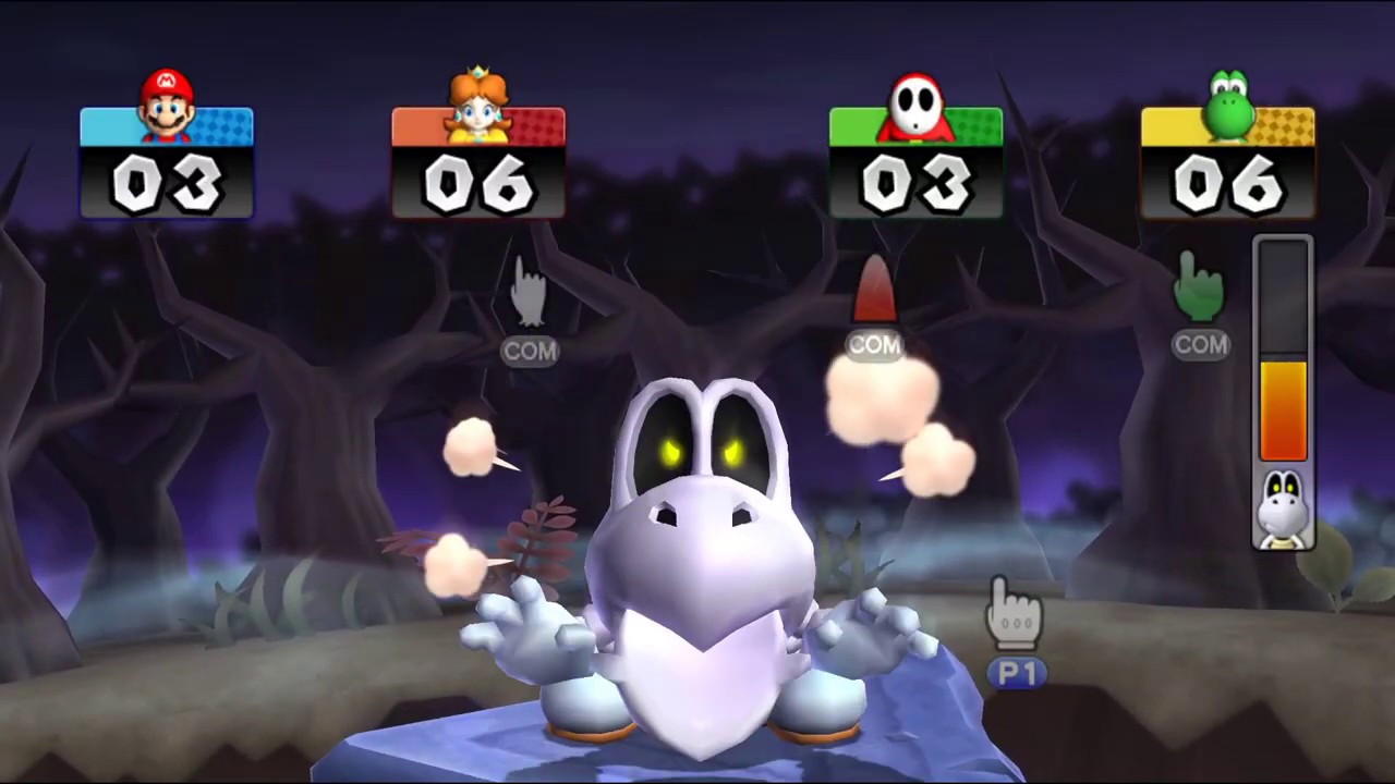 Mario Party 9 - Bob-omb Factory - Mario VS Daisy  VS Shy guy VS Yoshi
