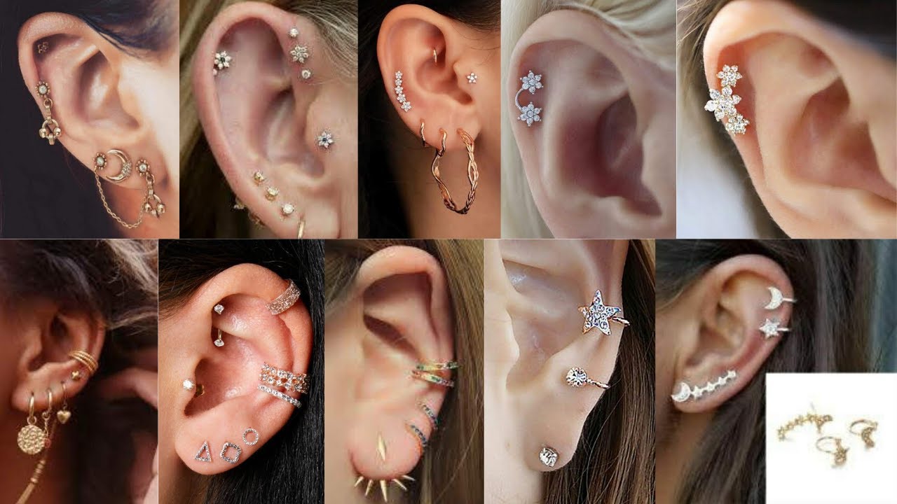 Cartilage Earrings Designs | Ear Piercings Jewelry | Trendy and Stylish Cartilage Earrings Designs