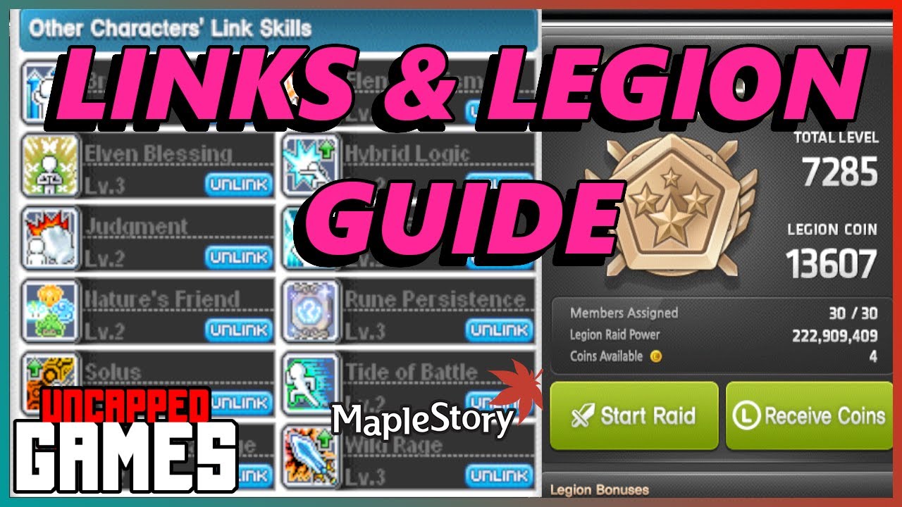 [Maplestory] Links & Legions Guide