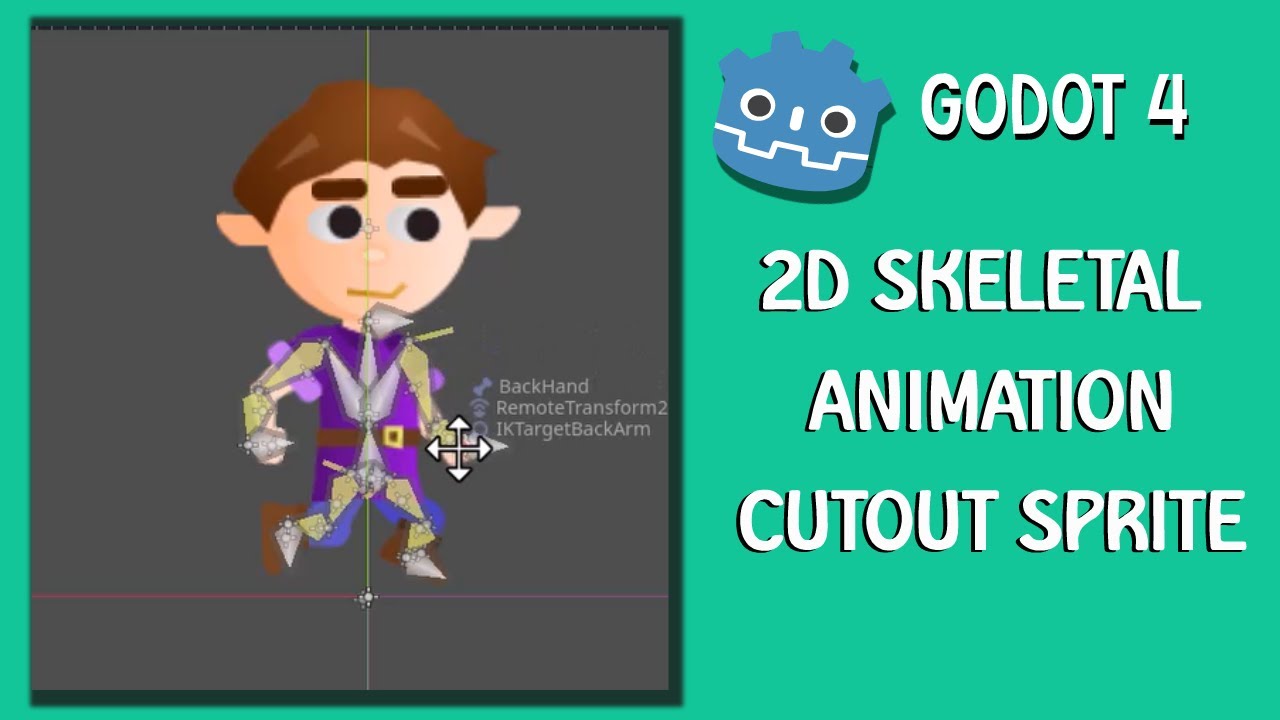 Godot 4 2D Skeleton for Cutout Sprite
