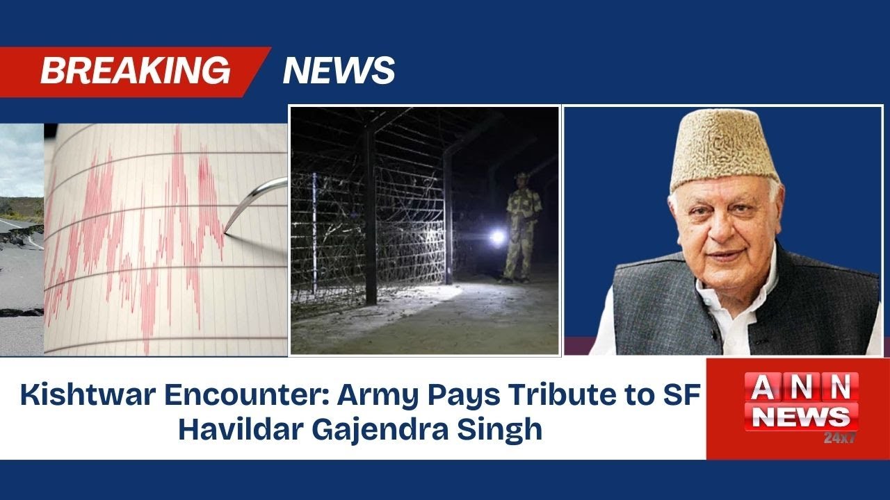 Breaking News : - Ladakh Jolts ||  Snowfall on 21 January || Dr Farooq Abdullah Speaks || ANN News