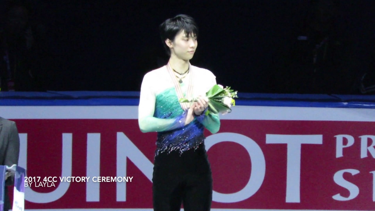 Yuzuru Hanyu-20170219 4CC Men Victory Ceremony［Fan cam］