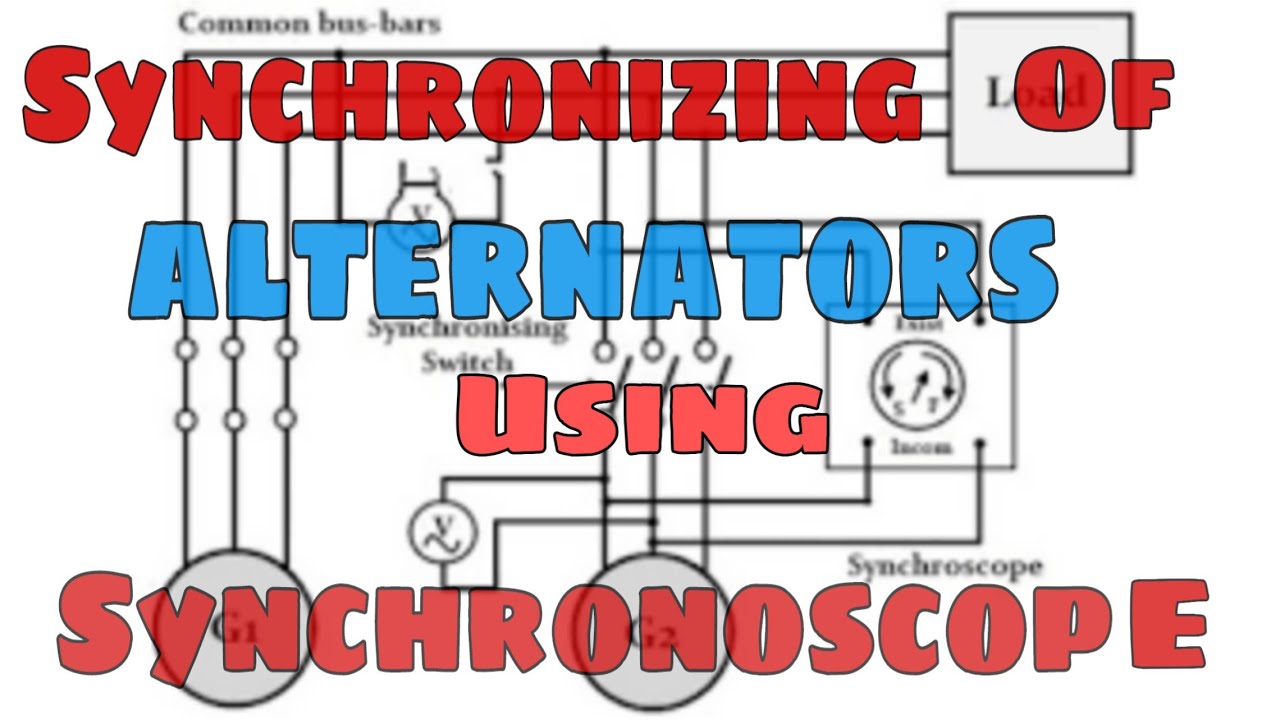 Synchronizing of alternators using synchronoscope method ||KVS TRICKS ||