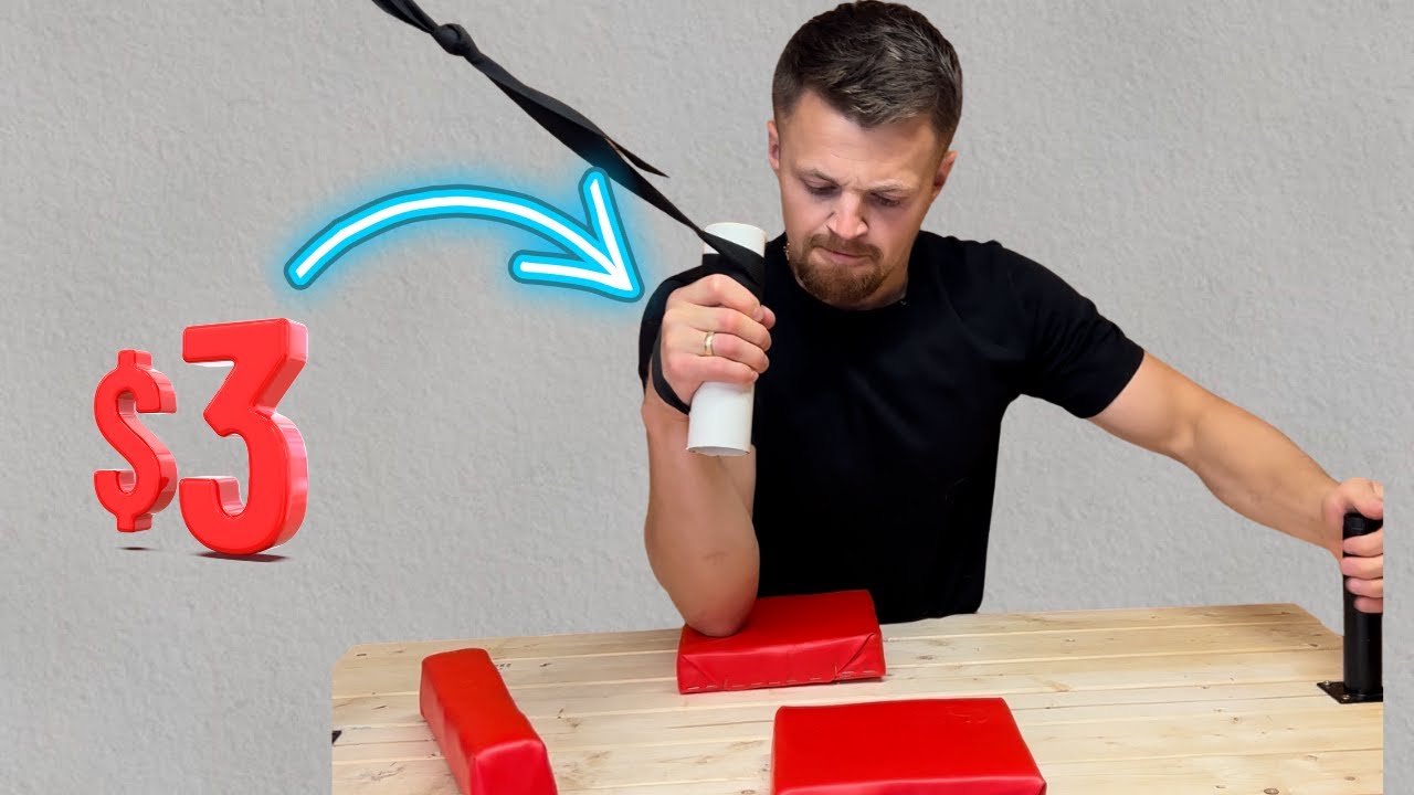 How to make CHEAP and EASY armwrestling handles!