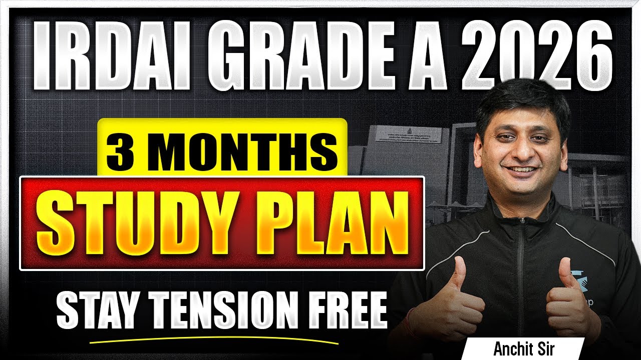 IRDAI Assistant Manager 3 Months Study Plan 2026