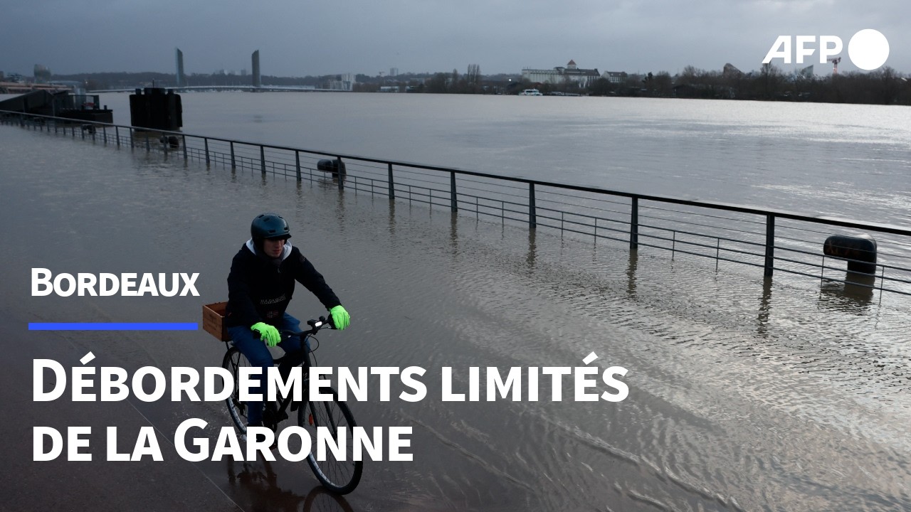 Crues: la Garonne frôle son record de 1999 à Bordeaux | AFP