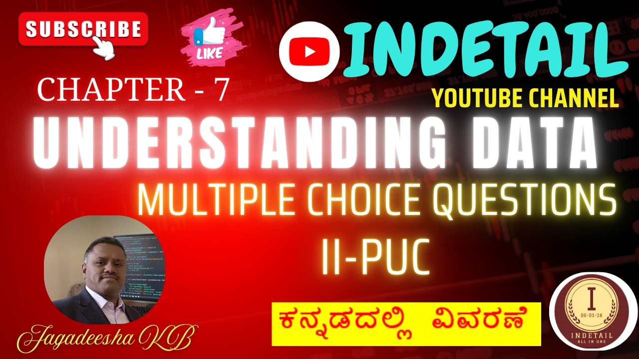 CHAPTER - 7 : UNDERSTANDING DATA (MCQS)