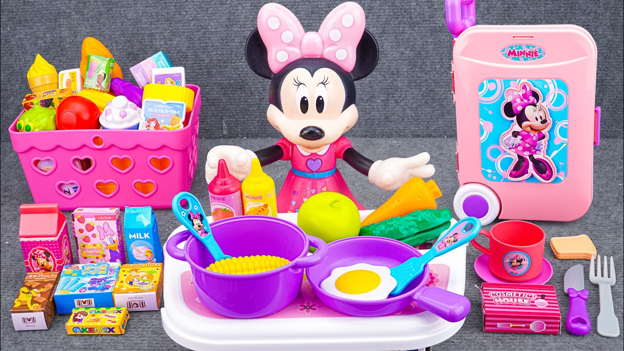 Mickey ASMR🐭 Satisfying with Unboxing Minnie Mouse Kitchen Cooking Playset | Review Toys ASMR