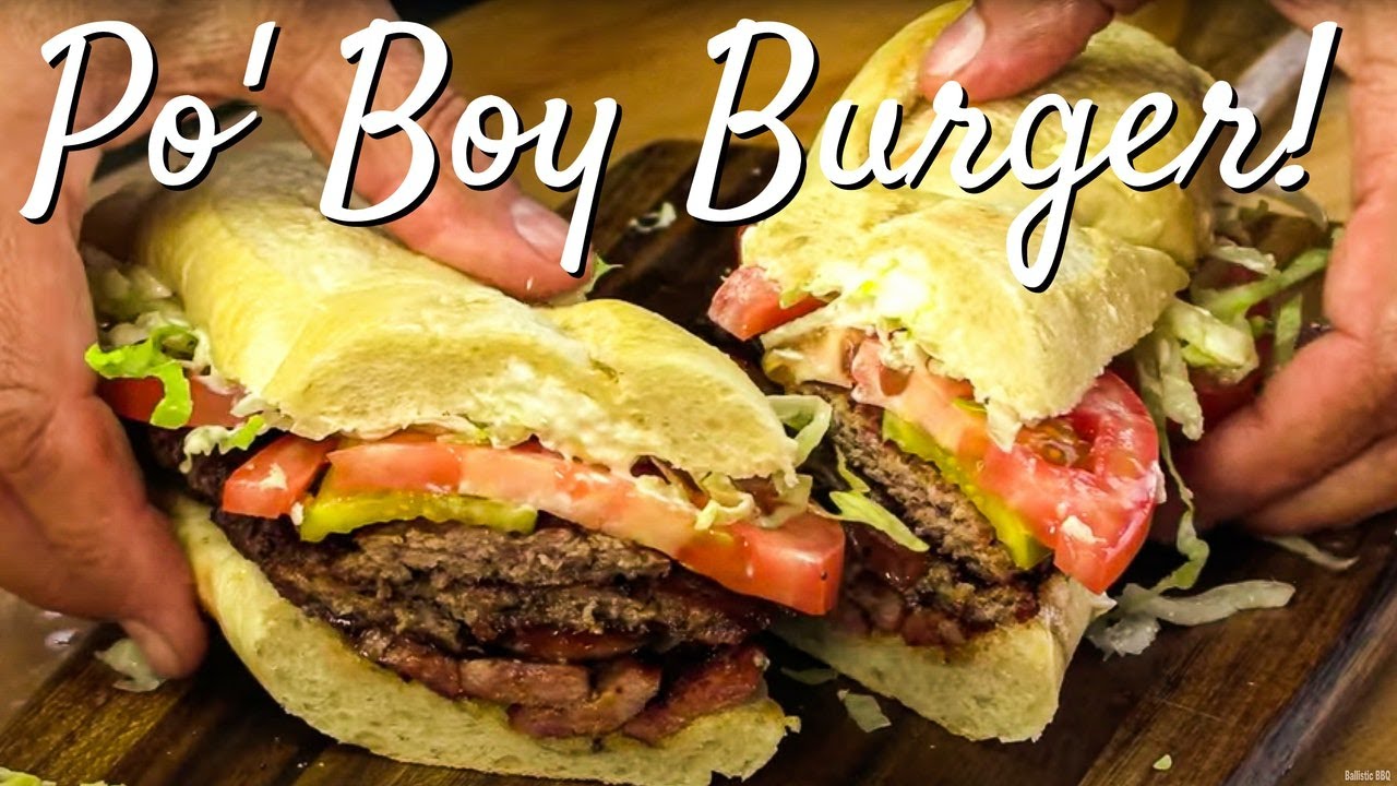 Po-Boy Burger Recipe | Blackstone Griddle Burger | Ballistic BBQ
