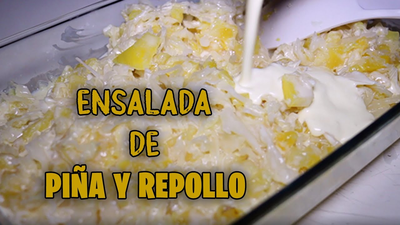 ensalada de PIÑA y REPOLLO / ensalada DULCE / ensalada AGRIDULCE 🍍