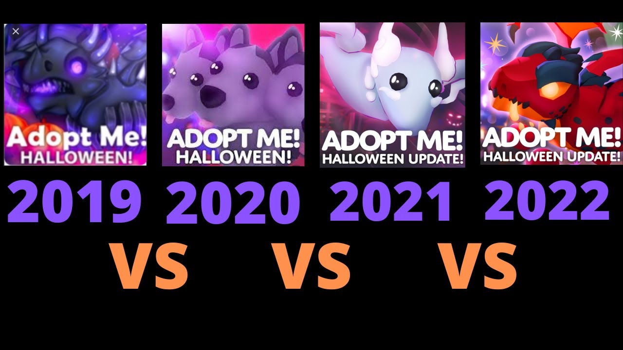 Halloween Event 2019 vs 2020 vs 2021 vs 2022 | Roblox Adopt Me!