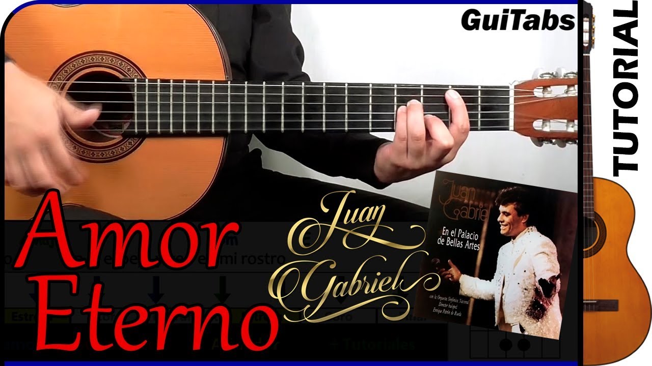 Cómo tocar AMOR ETERNO 👵 - Juan Gabriel / Tutorial GUITARRA 🎸 / GuiTabs N°083