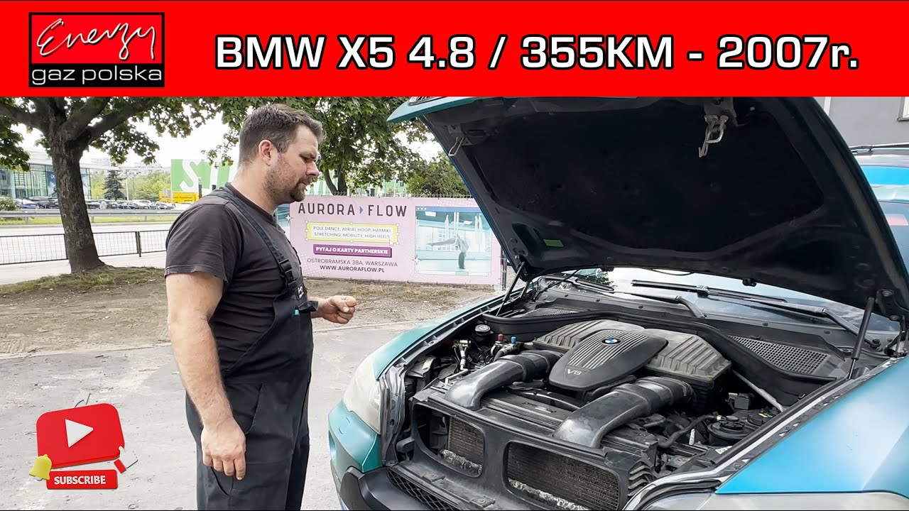 MONTAŻ LPG BMW X5 4.8 355KM 2007R NA GAZ BRC W ENERGY GAZ POLSKA