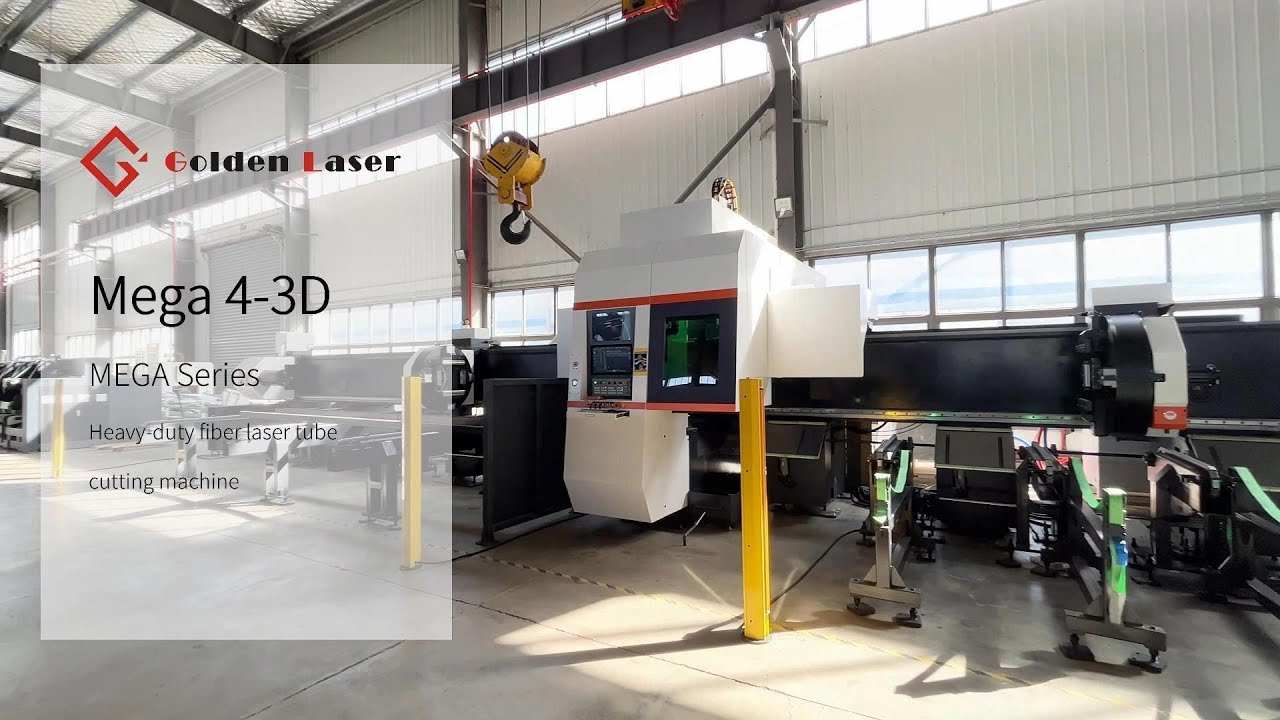 12kW Heavy Laser Tube Cutting Machine for Steel Constuction | Golden Laser