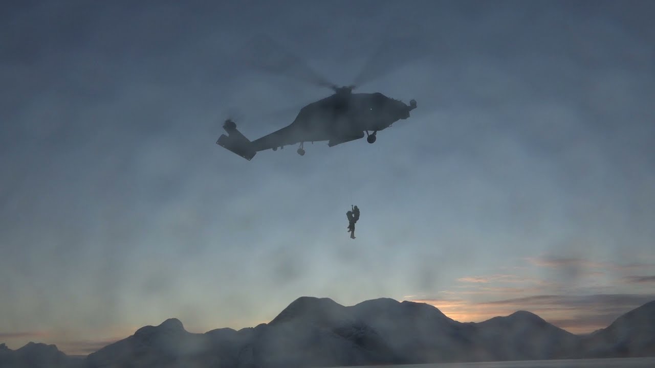 Undsætning af skibbrudne med helikopter