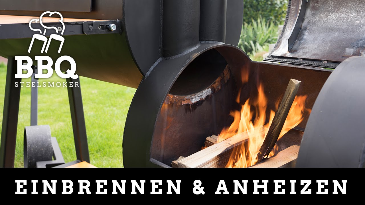 Smoker Griller Einbrennen & Anheizen - Anleitung [BBQ Steelsmoker]