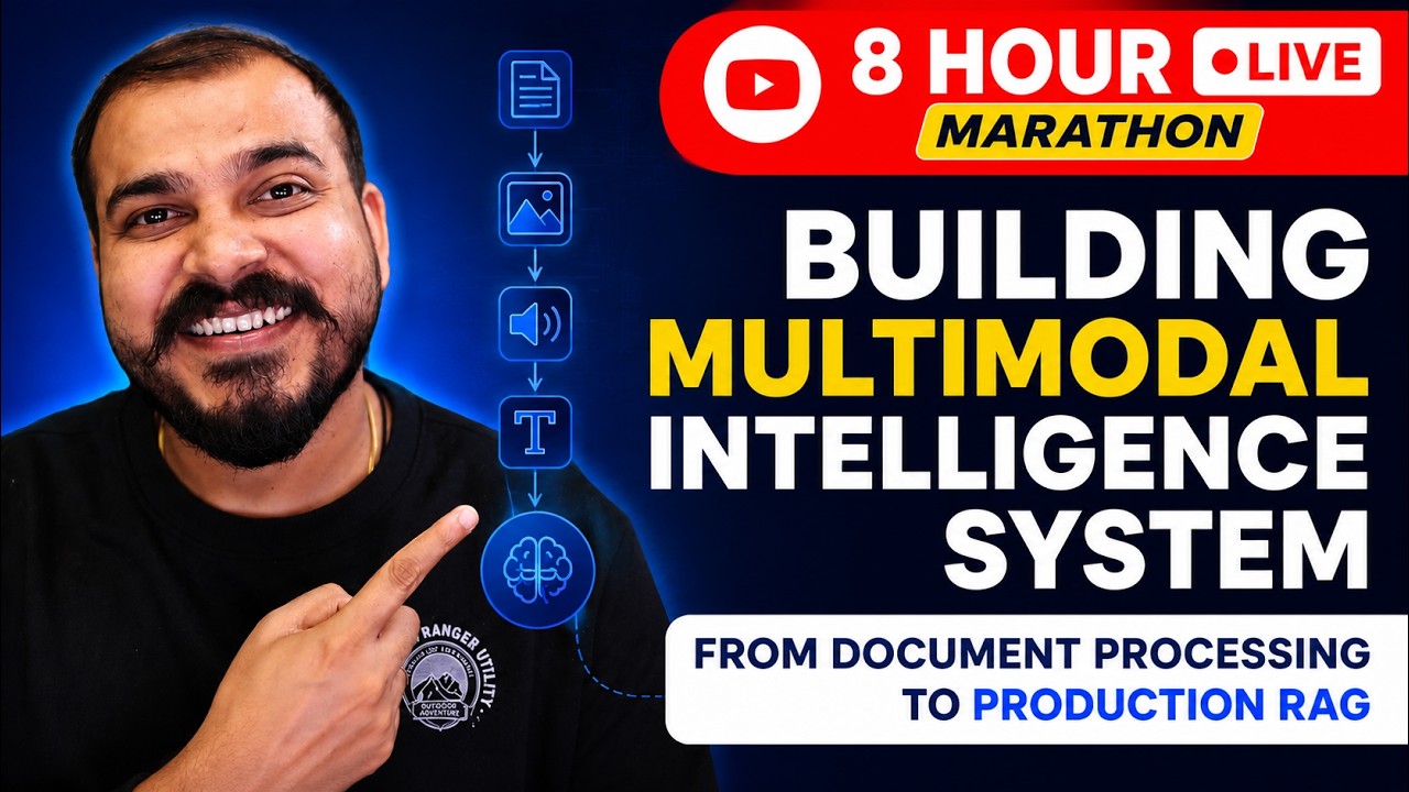 Live 8 hours Marathon Building Multi-Modal Intelligence Systems: Document Processing Production RAG